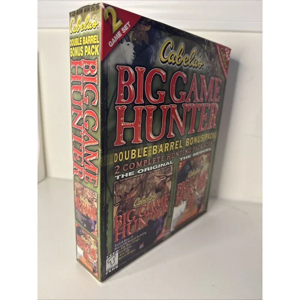 Lot Cabela's Big Game Hunter I & II CARNIVORES Deer Hunter II for PC CD-ROM